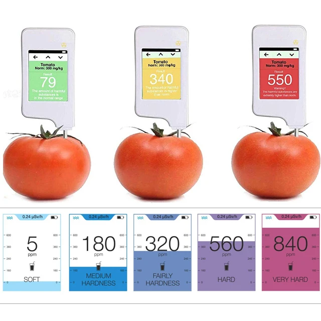 

Greentest ECO-V5 Nitrate Detector for Fruit Vegetable Meat and Water Hardness Environmental Radiation