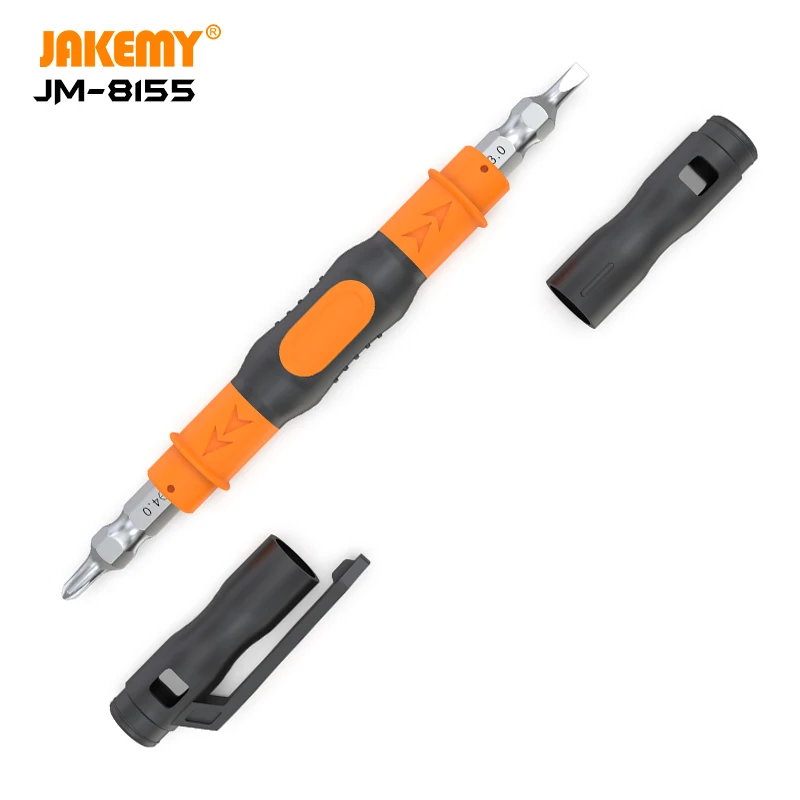 

JAKEMY JM-8155 3 pcs in 1 plastic pen shape portable pocket screwdriver with spring bar electronics repair tool special gift