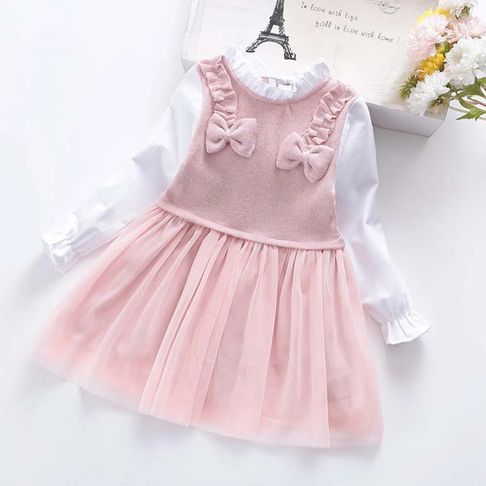 

Женское осеннее платье с длинным рукавом, кружевные платья принцессы, хлопковая повседневная детская одежда, мода 2021