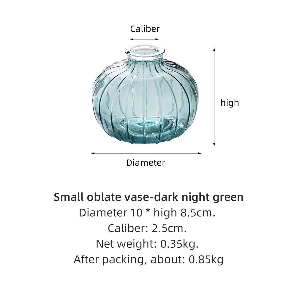 

Nordic Creative Glass Vase Modern Home Decor Transparent Glass Vases for Flower Arrangements Hydroponic Tabletop Vase Decoration