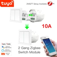 tuya smart zigbee 2mqtt smart light switch zigbeerf module as communication relay work with smartthings hub alexa echo alice