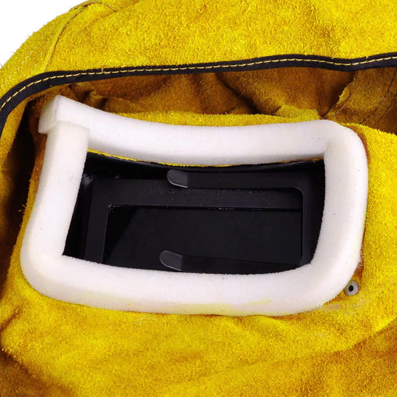 Солнечный авто затемняющий фильтр для объектива сварщик кожаный капюшон