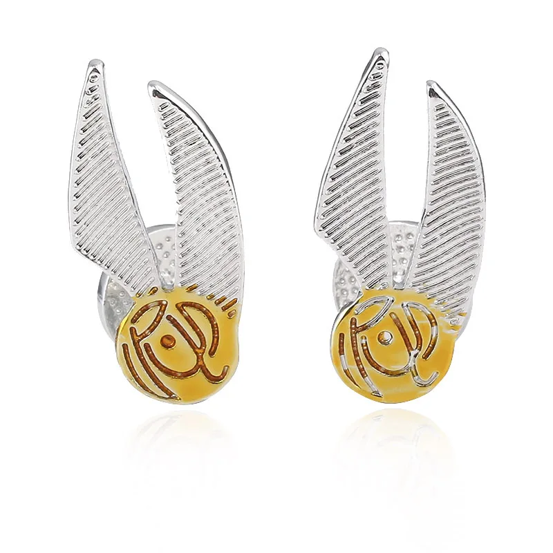 C77 SG 5 Style Movie Potter Cufflinks Time Turner Sorting Hat Golden Snitch HP Letter Tie Clips Avengers Superhero Jewelry - Окраска металла: C77