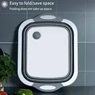 Складная Ванна для посуды со сливной заглушкой, дуршлаг, корзина для хранения фруктов и овощей