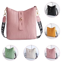 stone pattern crossbody bag for women small pu shoulder bags new fashion bucket bag designer luxury multi function solid