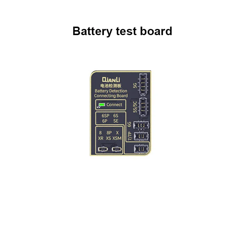 battery test board QIANLI iCopy Plus программист для ремонта ЖК-экрана iPhone7 8 8P X XR XS Max чип/вибрация/сенсорный/светочувствительный ремонт - Цвет: battery test board