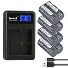 Аккумуляторная батарея для камеры 4x2400 мАч BP-511A BP511A BP511 + зарядное устройство USB для Canon EOS 5D 50D 40D 20D 30D 10D 1D D60 300D D30