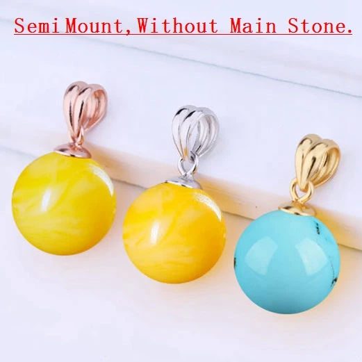 Женская подвеска из стерлингового серебра 925 пробы 7-12 мм полукруглая с жемчугом