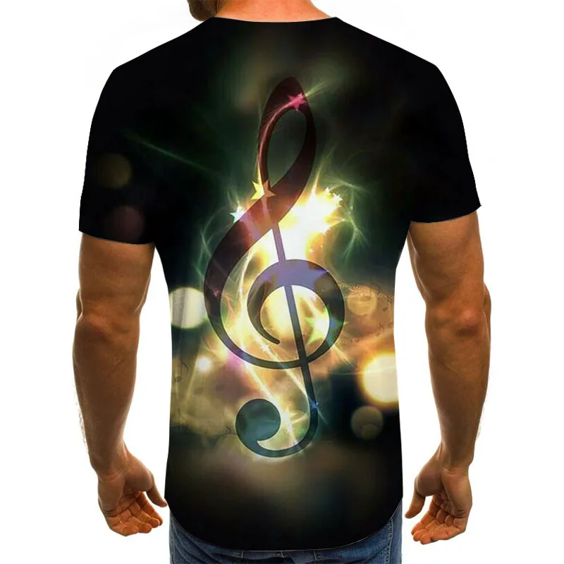 

Factory direct sales geometric 3D digital printing men's T-shirt Summer short-sleeved T-shirt