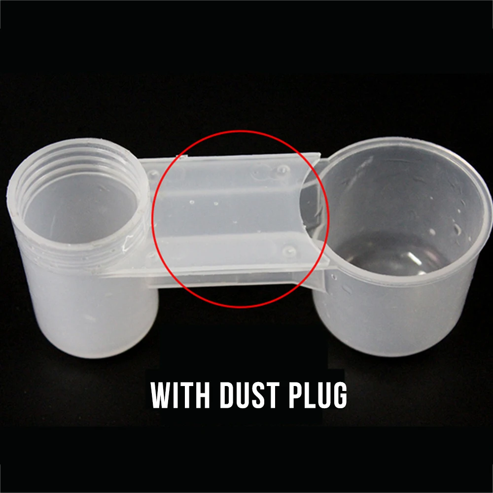 

12pcs Pigeon Dual-port Water Guide, Bird Parrot Waterer Transparent