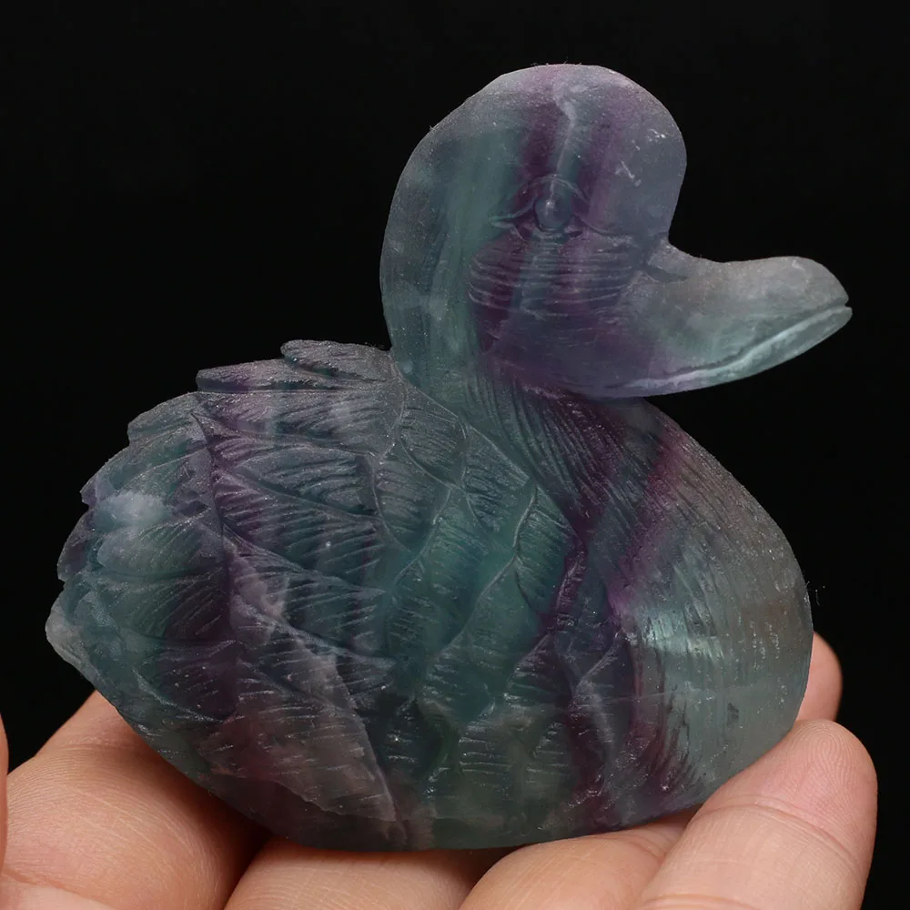 Natural Stone Decoration Swan-Shaped Artificial Mini Ornament Lucky Gift Bed-Room Garden Office Desk Small Ornaments