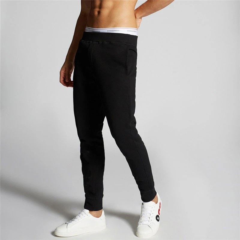 

Mens Joggers Casual Pants Fitness Men Tracksuit Bottoms Loose Sweatpants Trousers Black/Grey Gyms Jogger Track Pants