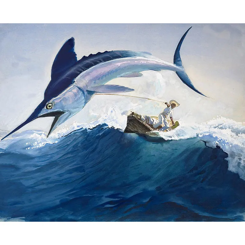 

5D DIY Алмазная картина морская Акула Рыбалка Алмазная вышивка мозаика картина Стразы Вышивка крестом домашний декор подарки