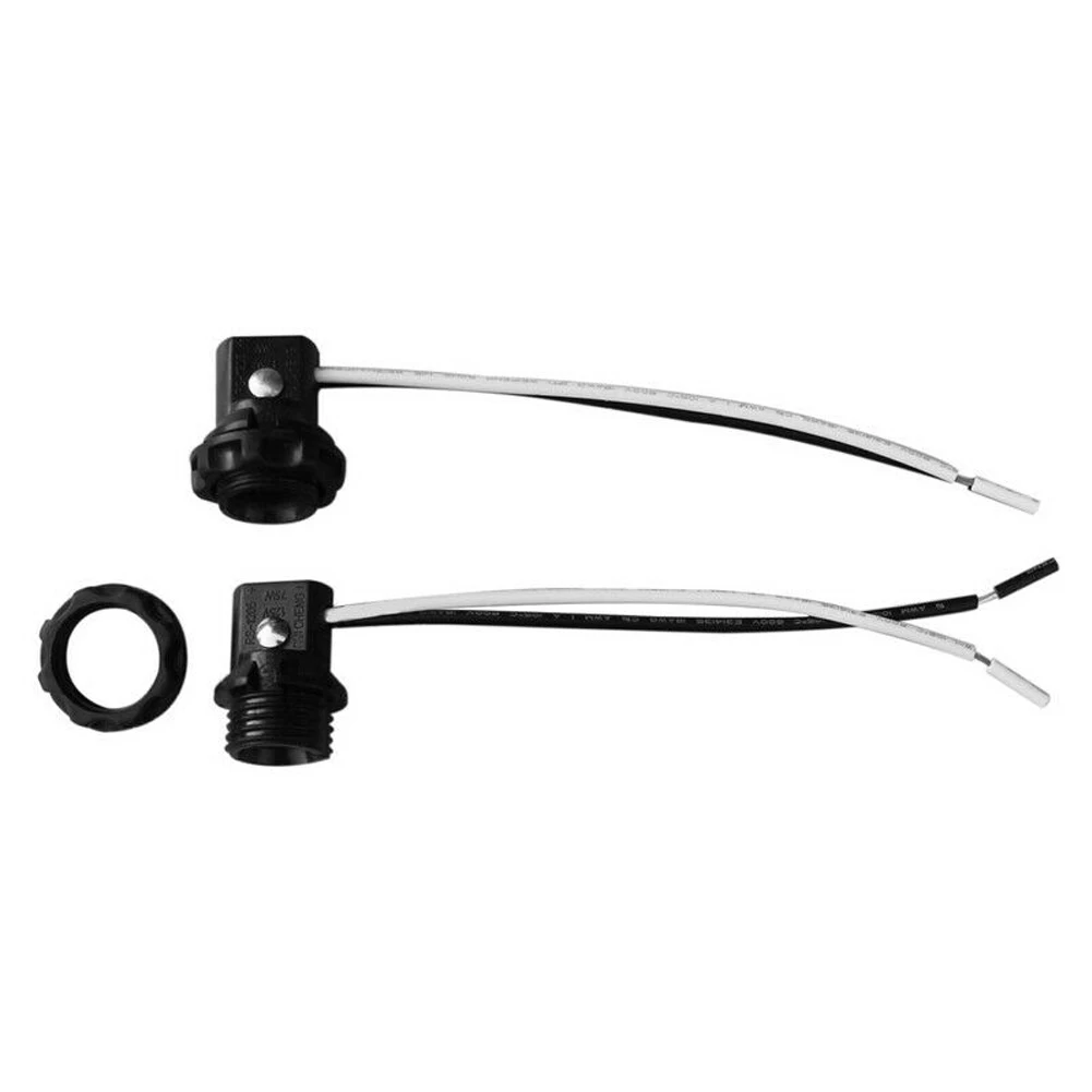 

E12 6pcs Candelabra Base Heat Resistant Accessories Home Fireproof Tool Bulb Adapter Wire Leads Lamp Holder Connector Security