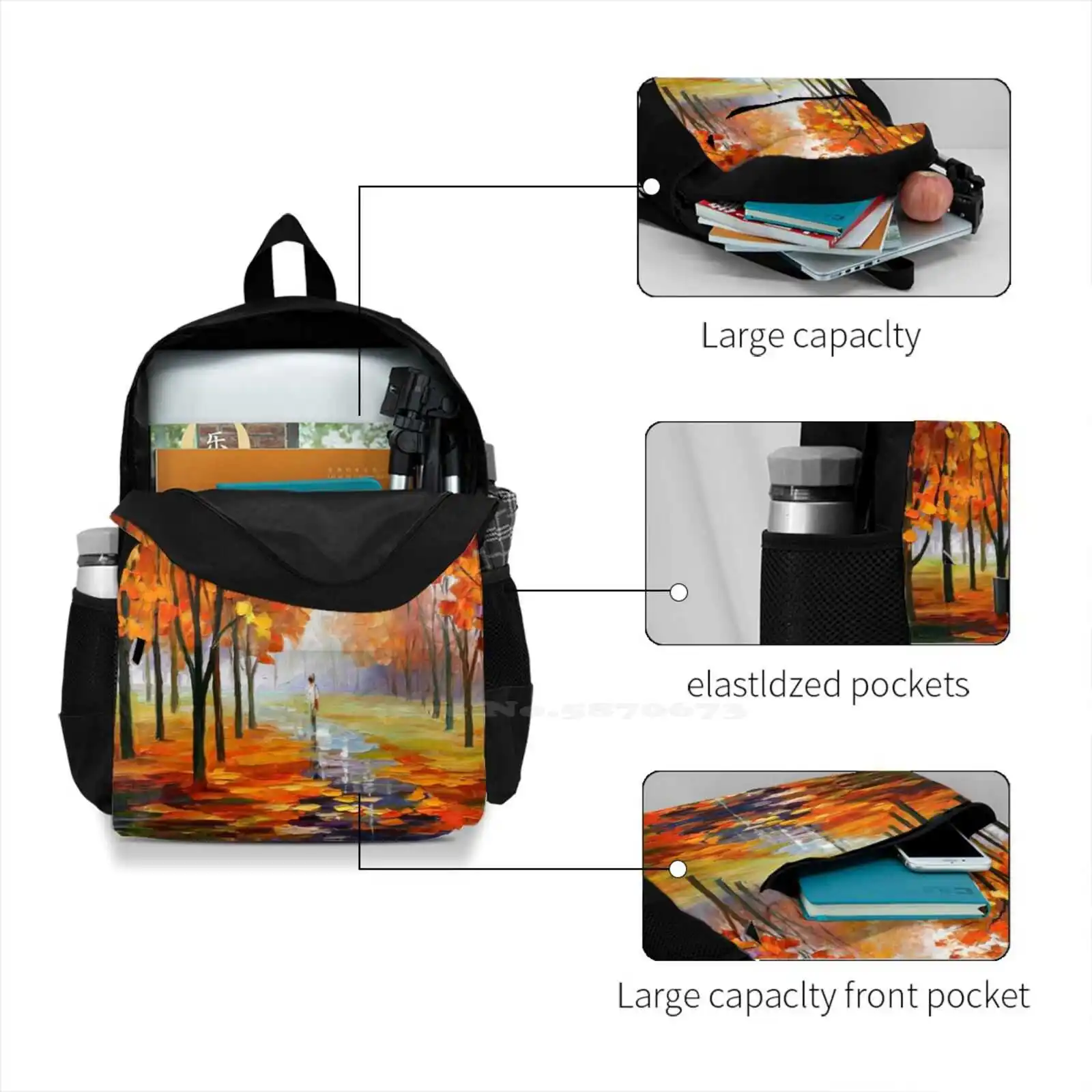 Pink Fog - Лидер продаж школьный рюкзак модные сумки розовый парк солнце туманный