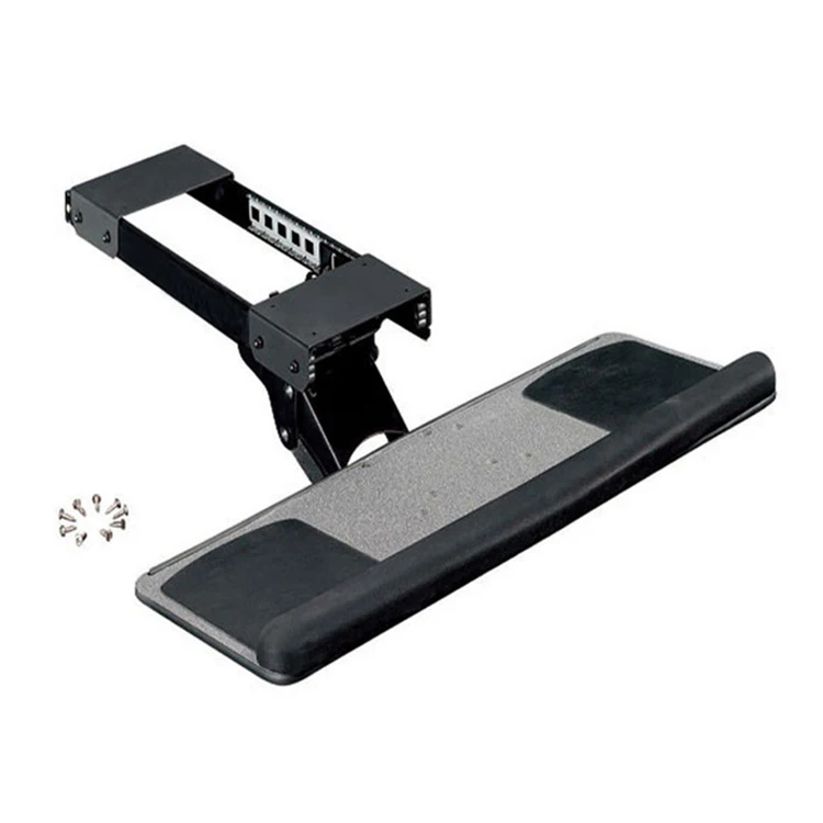 

Ergonomic Sliding Tilting XL Size Wrist Rest Keyboard Holder with Two Mouse Pads for Computer Desk Keyboard Tray Stand