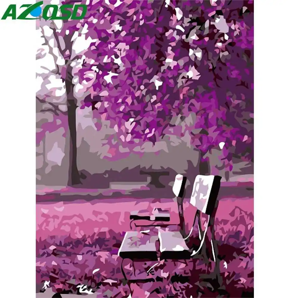 Набор для рисования на холсте розовое дерево K269|Картины по номерам| |