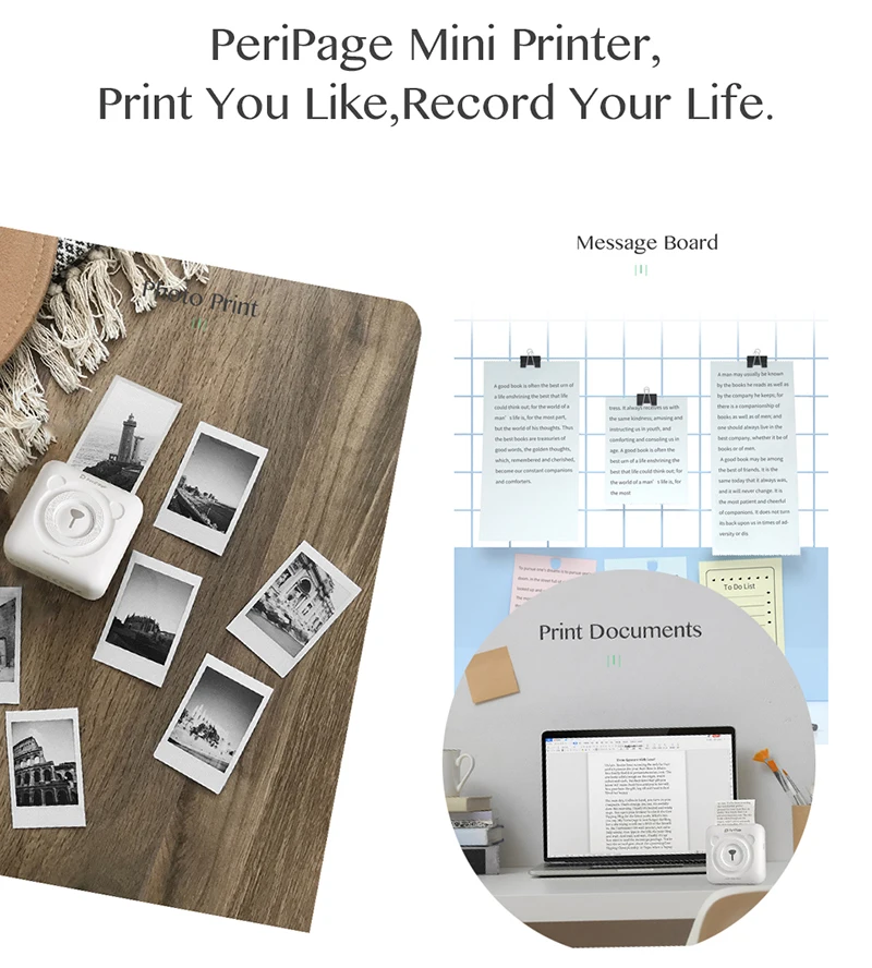 

PeriPage Official Paper 56x30mm Thermal Label Paper Sticker Paper For Thermal Pocket Mini Photo Printer A6 A8 Keep 3-10 Years
