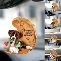 50 dropshipping hanging pendant decorative cute acrylic creative dog shape hanging widget for daily used