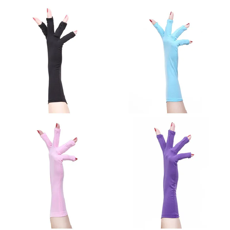 

LEAYH 1 Pair UV Protection Gloves For Women Nail Art Gel Anti UV LED Lamp Nail Dryer Light Radiation Protection Special Gloves