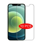 Закаленное стекло для iPhone 12 Mini 5,4 дюйма, 12 Pro 6,1 Pro Max 6,7, 10 шт.лот, 5 шт.