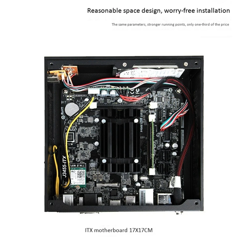 Чехол A01 Mini ITX для компьютера алюминиевый чехол-портфель домашнего кинотеатра