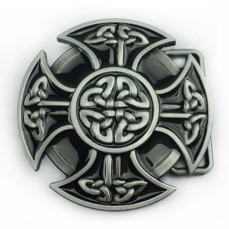 Винтажная металлическая пряжка в западном стиле для мужчин и женщин круглый
