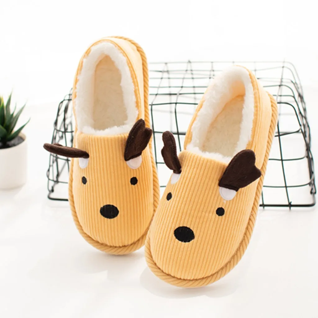 Женская обувь теплые тапочки на зиму домашние Бесшумная Милая женские Мягкие