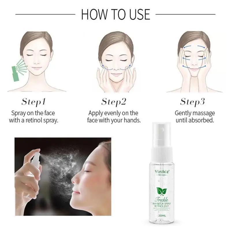 Ретинол желе пополнения эссенция спрей Сыворотки анти для удаления темных пятен