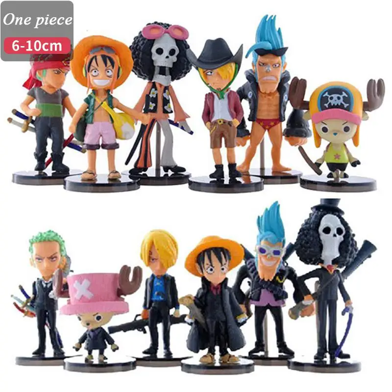6 шт./лот цельный Аниме Обезьяна D Luffy Nami Robin Sanji Горячие фигурки модели игрушки