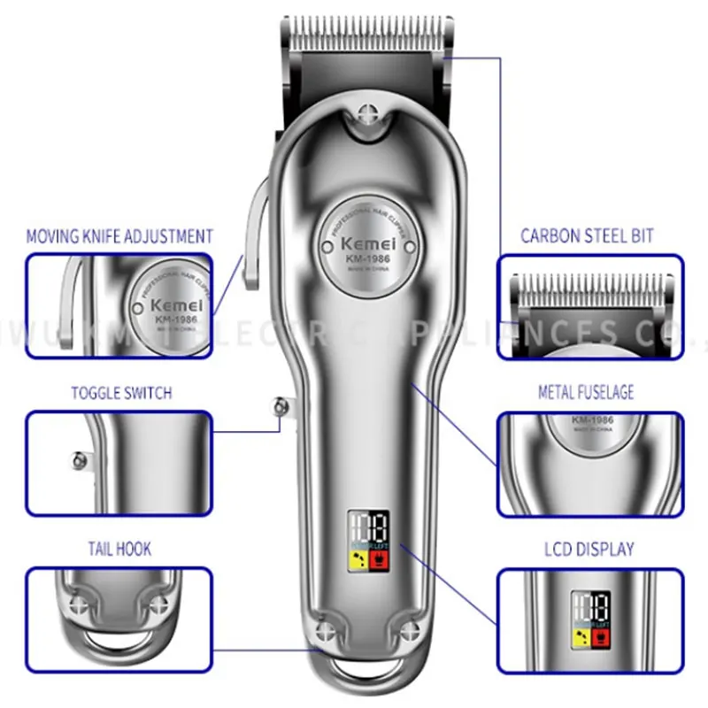 Профессиональная полностью металлическая Регулируемая машинка для стрижки