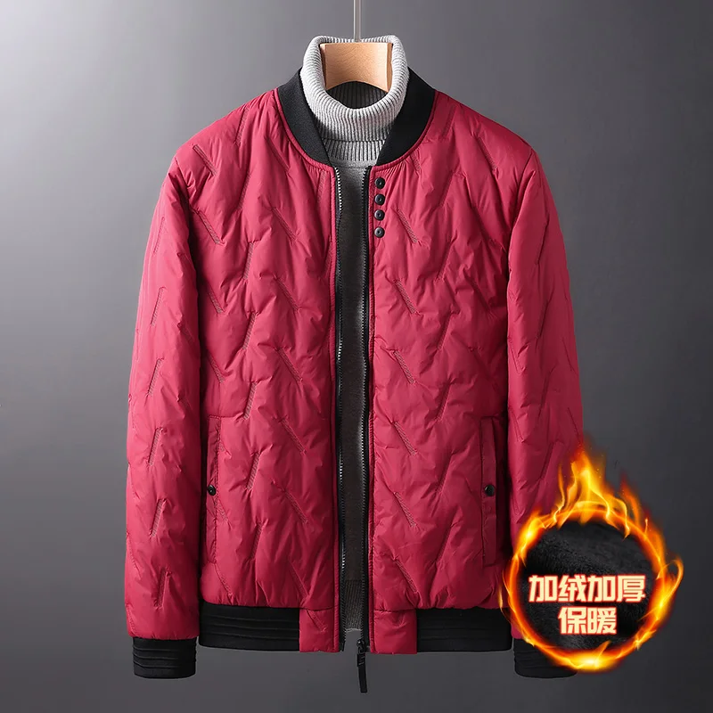 Куртка мужская однотонная на хлопковом наполнителе Повседневная теплая верхняя