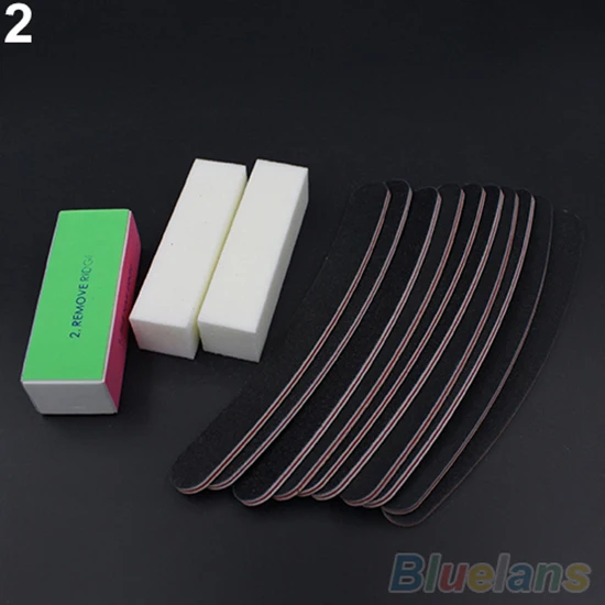 13 Pcs/Set Nail Art Sanding Files Buffer Block Acrylic UV Gel Manicure Tool File Buffing Grinding Pedicure Tools Kits | Красота и