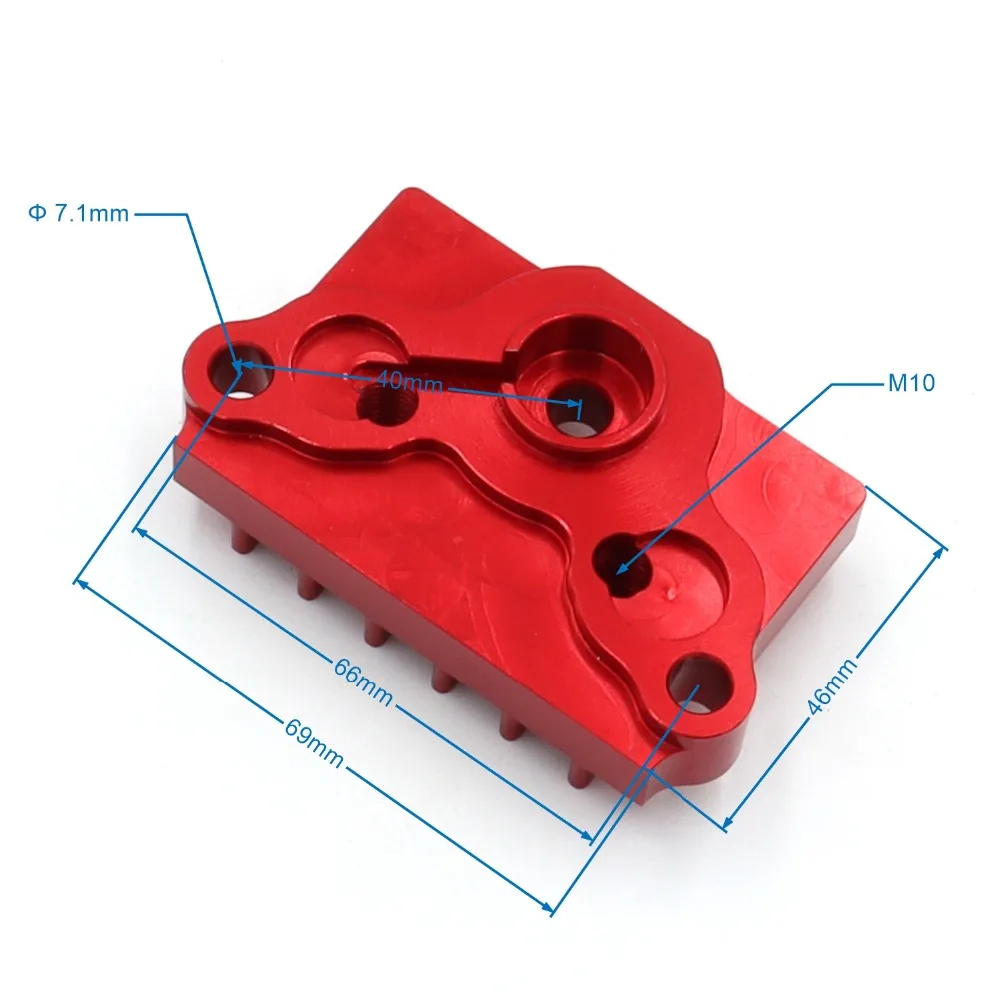 Масляный радиатор с ЧПУ горизонтальная крышка цилиндра двигателя для 125cc 140cc