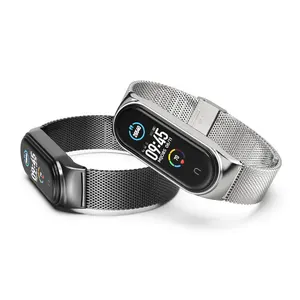 Ремень для Mi Band 3, 4, 5, 6, металл, Correa, браслет для Mi 5 Opaska в едином положении во время занятий легкой атлетикой, браслет для Xiaomi Xiomi мой сгибание 4 глобальная версия