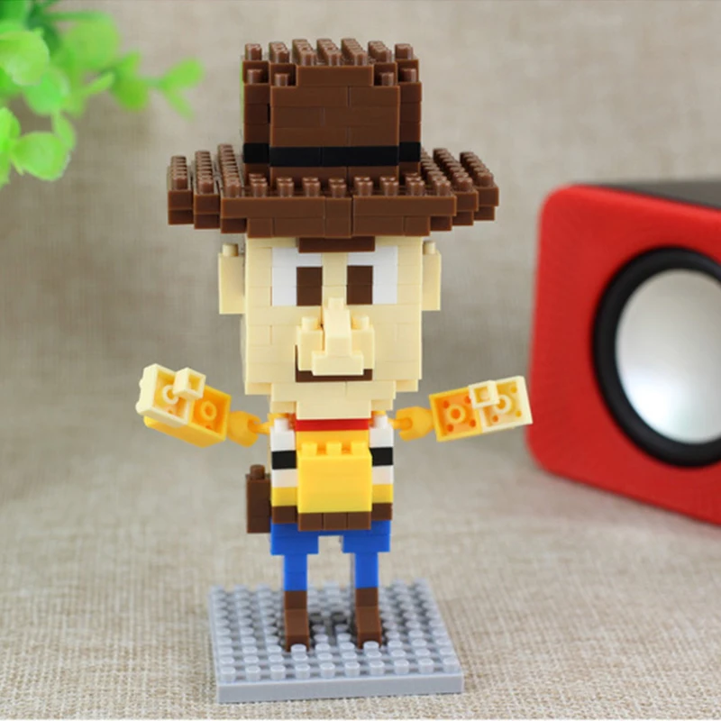 

Disney Toy Story Building Blocks Buzz Lightyear Woody Anime Action Figures Model Kids Toys Diy Blocks Halloween Christmas Gift