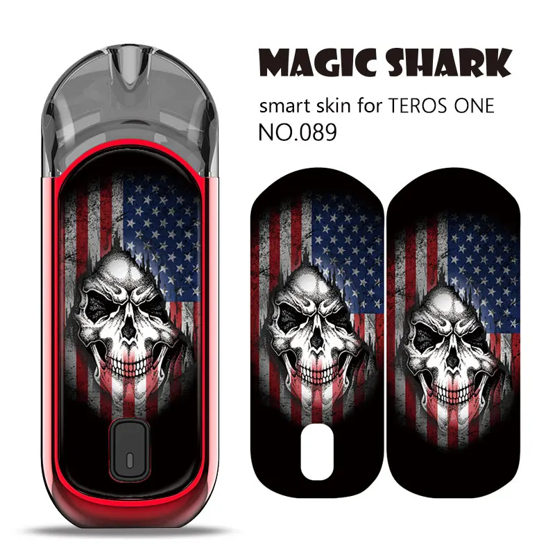 Чехол-наклейка Magic Shark V для Vendetta США флага живописи черепа цветка вейпа пленка TEROS