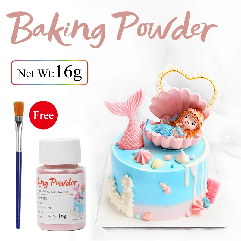 16 г разноцветный съедобный пищевой порошок краситель для украшения торта
