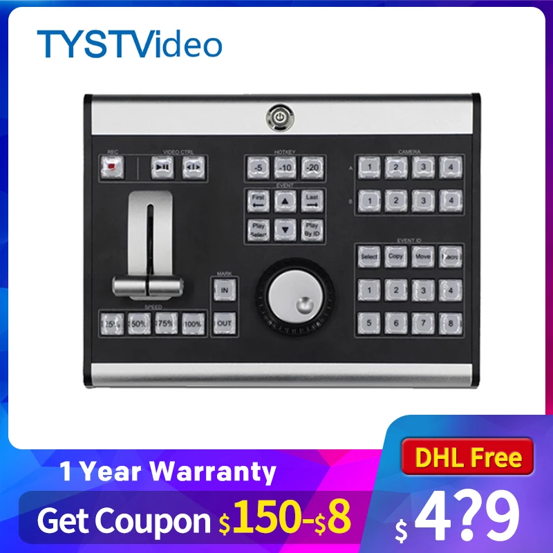 TYST TY REW380 панель управления Vmix переключатель в реальном времени воспроизведение