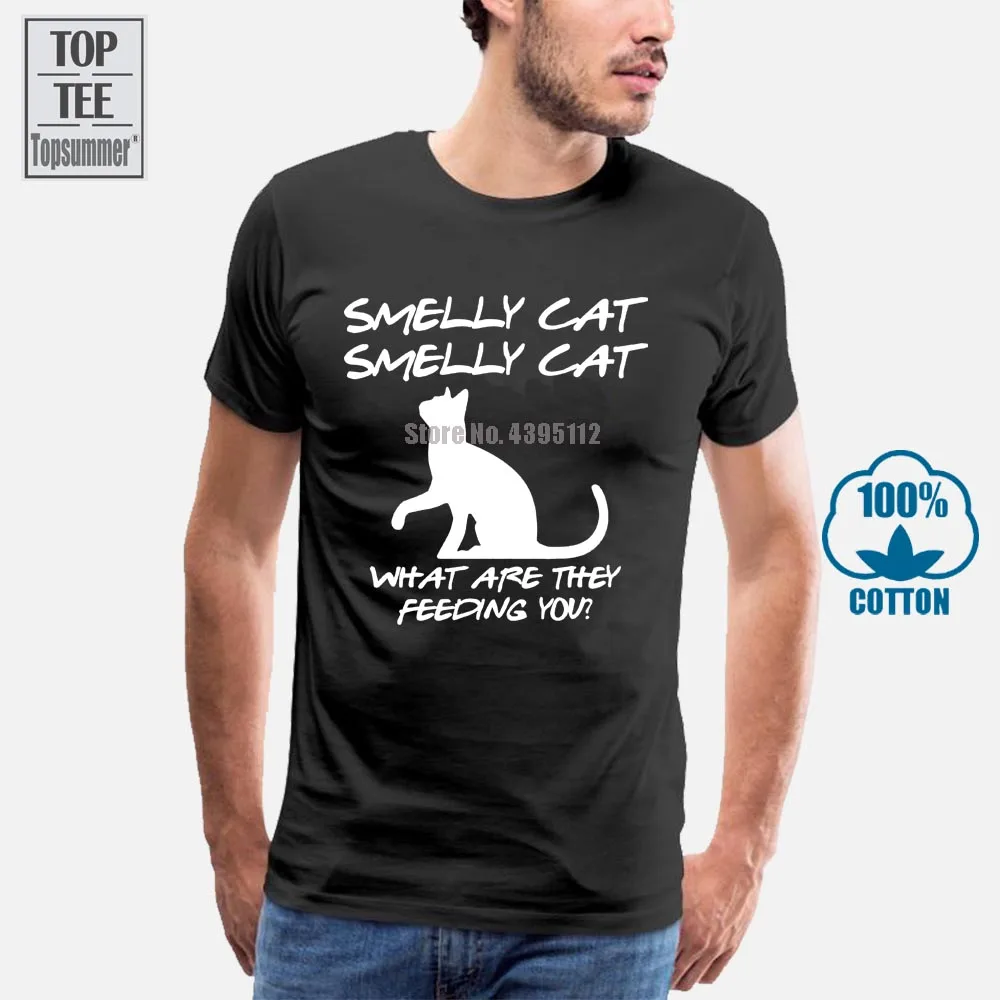 

Smelly Cat Mens T-Shirt Funny Friends Design Fashion Retro Phoebe Central Perk