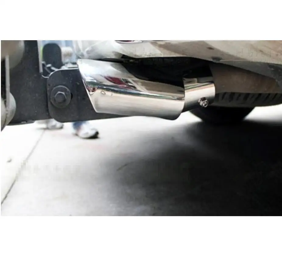 

Для Toyota Land Cruiser Prado FJ150 2014-2016 2017 2018 бесконтактная хромированная Хвостовая выхлопная труба глушитель наконечник Отделка 1 шт. автомобильный Ст...
