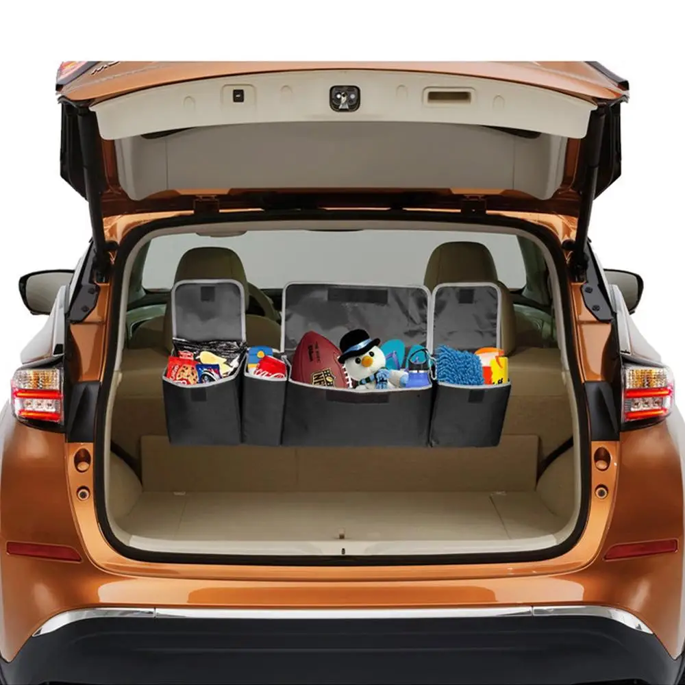 

Car Rear Seat Multi Pockets Sundry Storage Bag Vehicle Trunk Accessorie Organizer Protector For Car Seat Back Car Seat Organizer
