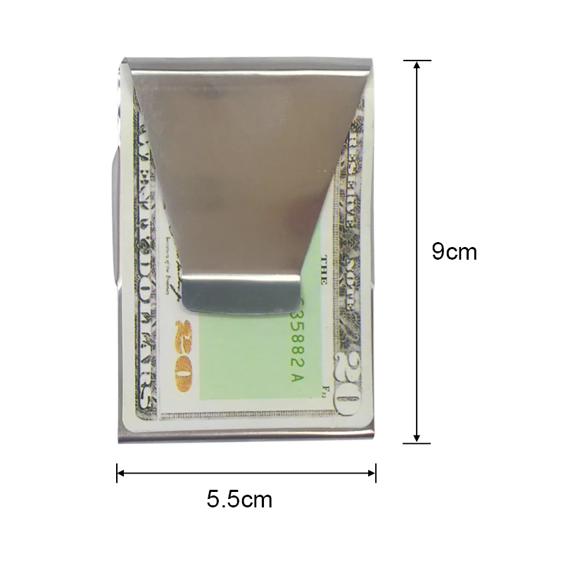 1 шт. металлический зажим для денег из нержавеющей стали | Багаж и сумки