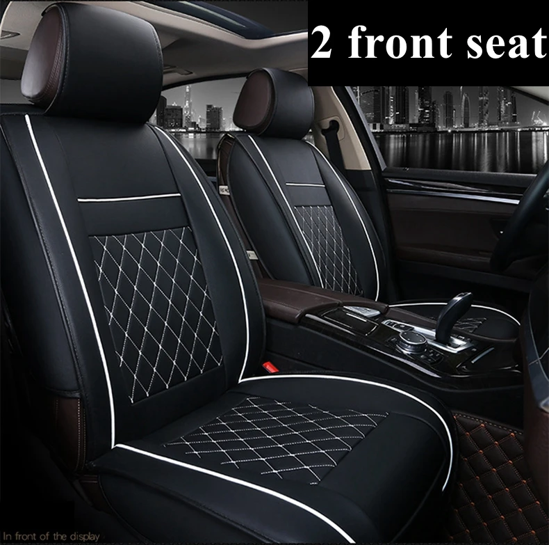 2frontseatblackwhite Автомобильный чехол для LADA Vesta Xray Kalina Priora Largus 4x4 Granta Samara 2106 210 Mini Countryman Coupe Clubman автомобильные аксессуары - Название цвета: 2frontseatblackwhite