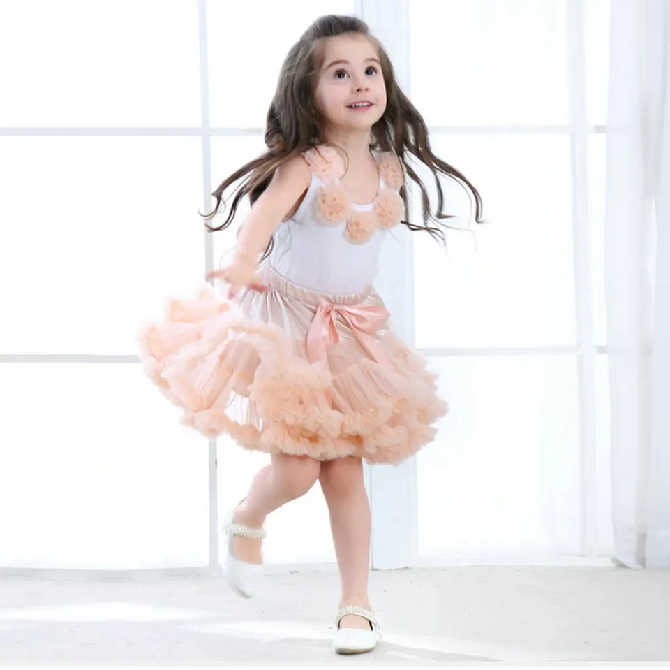 Новинка 2019 модные эластичные мягкие детские подъюбники балетные кринолиновые