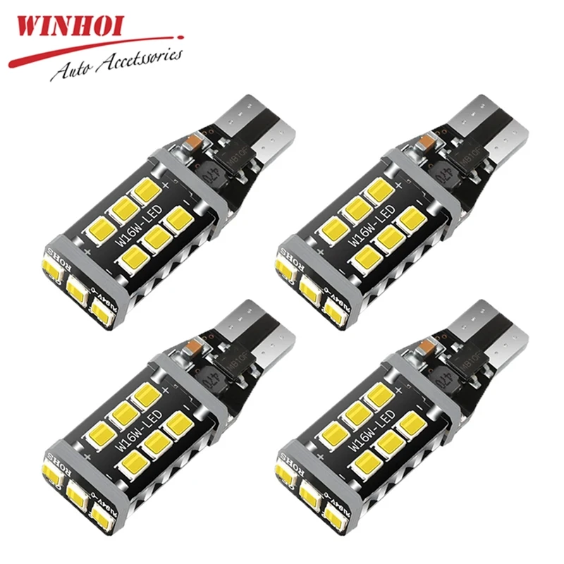 Светодиодные лампы T15 W16W Canbus без ошибок 912 921 906 904 902 2835 15smd чрезвычайно яркие