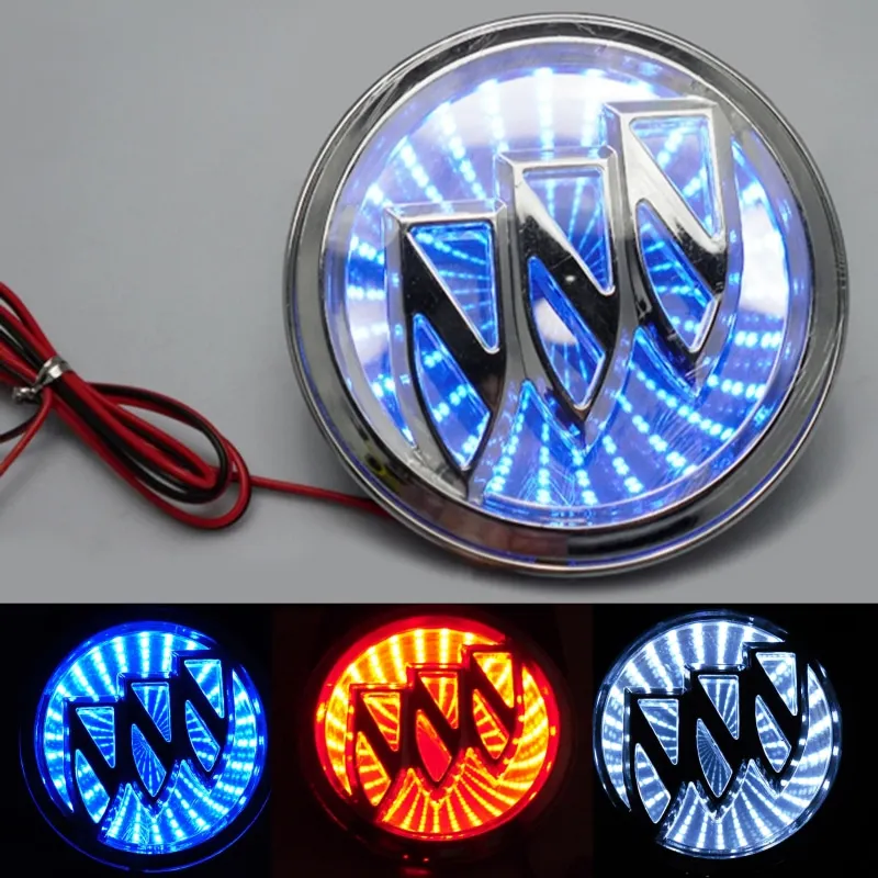 9.2cm LED Car Decor Trunk Emblem Light for Buick Excelle Badge Lamp Sticker Rear Decal Vehicle Logo 3D Modification Accessories |