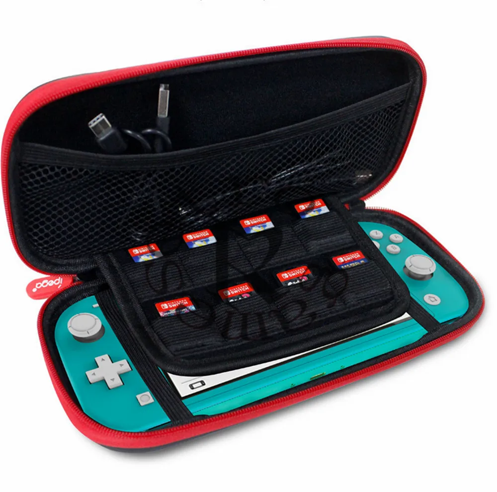Ipega PG-SL001 для Switch Lite Набор 9 в 1 сумка хранения + коробка карт очистки закаленная