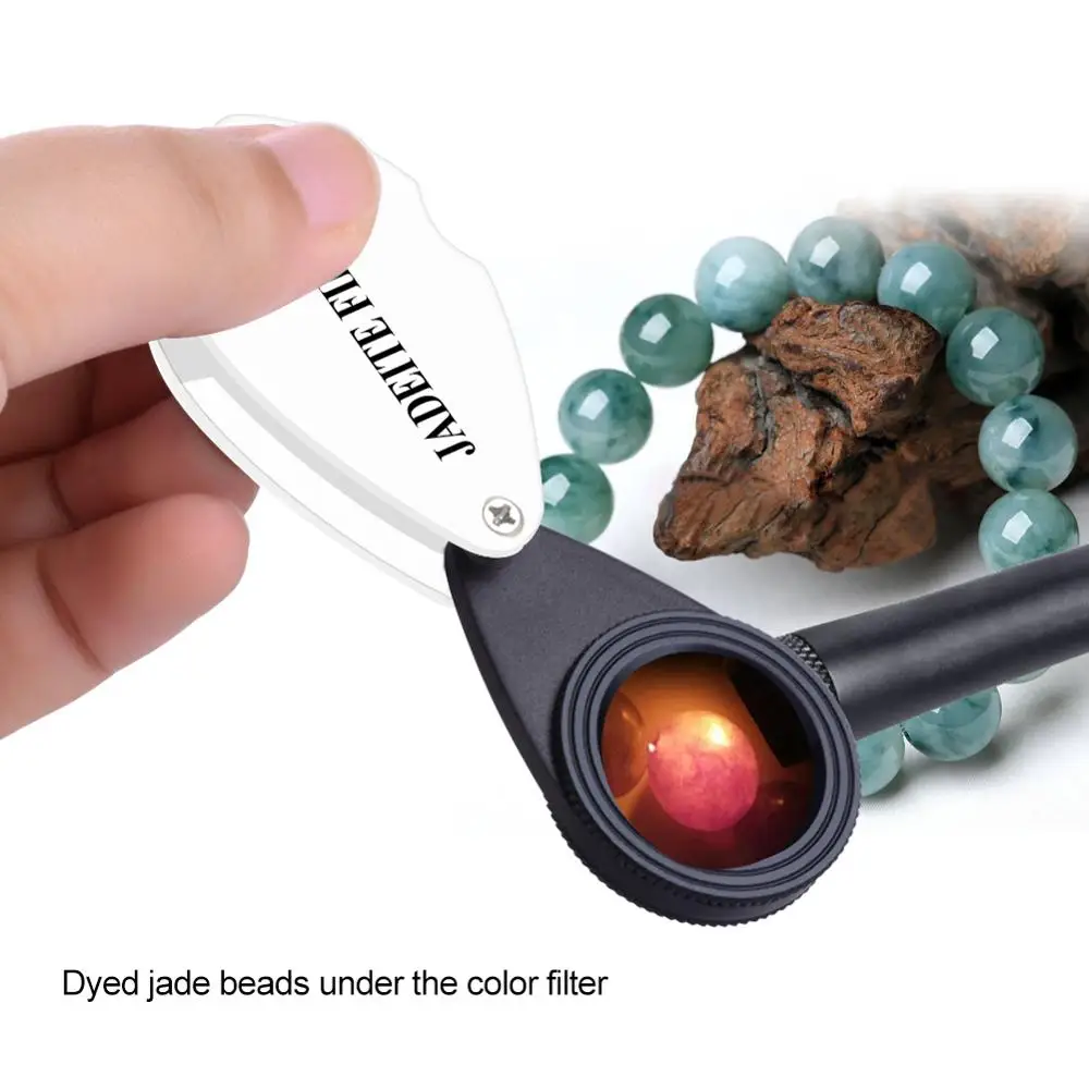 Складной фильтр жадеита yieryi идентификация изумруда тестер драгоценных камней