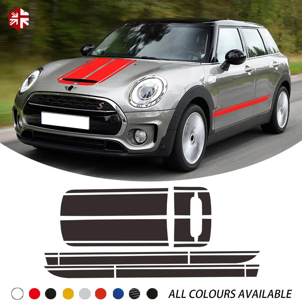 

Car Hood Bonnet Engine Cover Trunk Rear Body Kit Decal Side Stripes Sticker For MINI Cooper S Clubman F54 One JCW Accessories